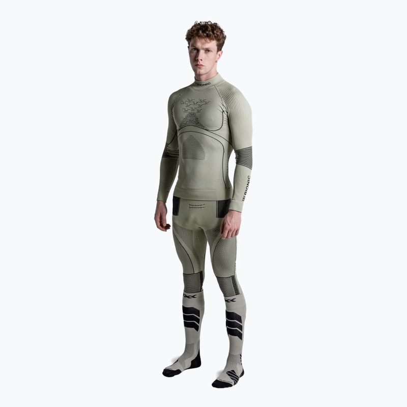 Pánska termo mikina X-Bionic Accumulator 4.0  tea grey/black 2