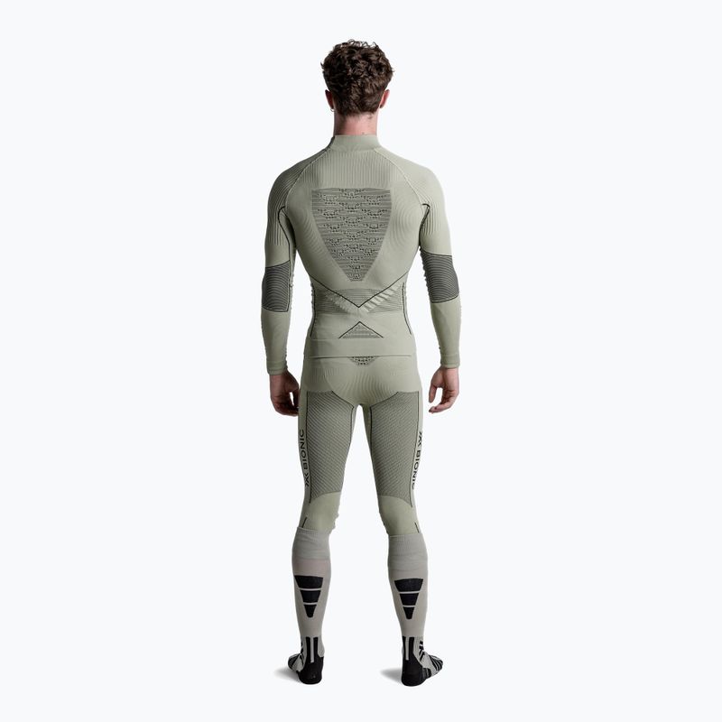 Pánska termo mikina X-Bionic Accumulator 4.0  tea grey/black 3
