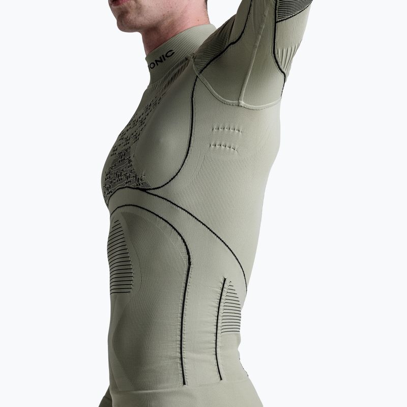 Pánska termo mikina X-Bionic Accumulator 4.0  tea grey/black 5