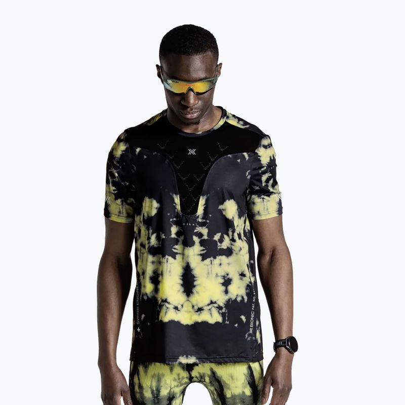 Pánske bežecké tričko X-Bionic Corefusion Run tie dye electric energy