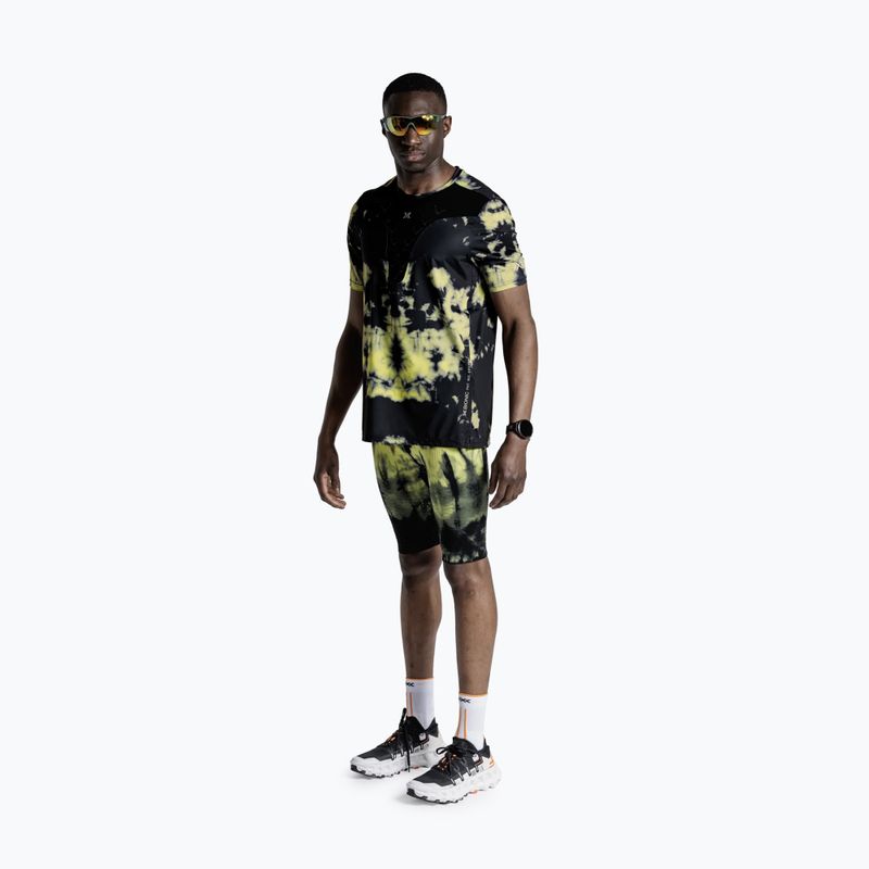 Pánske bežecké tričko X-Bionic Corefusion Run tie dye electric energy 2