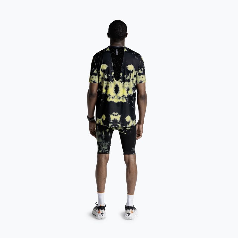 Pánske bežecké tričko X-Bionic Corefusion Run tie dye electric energy 3