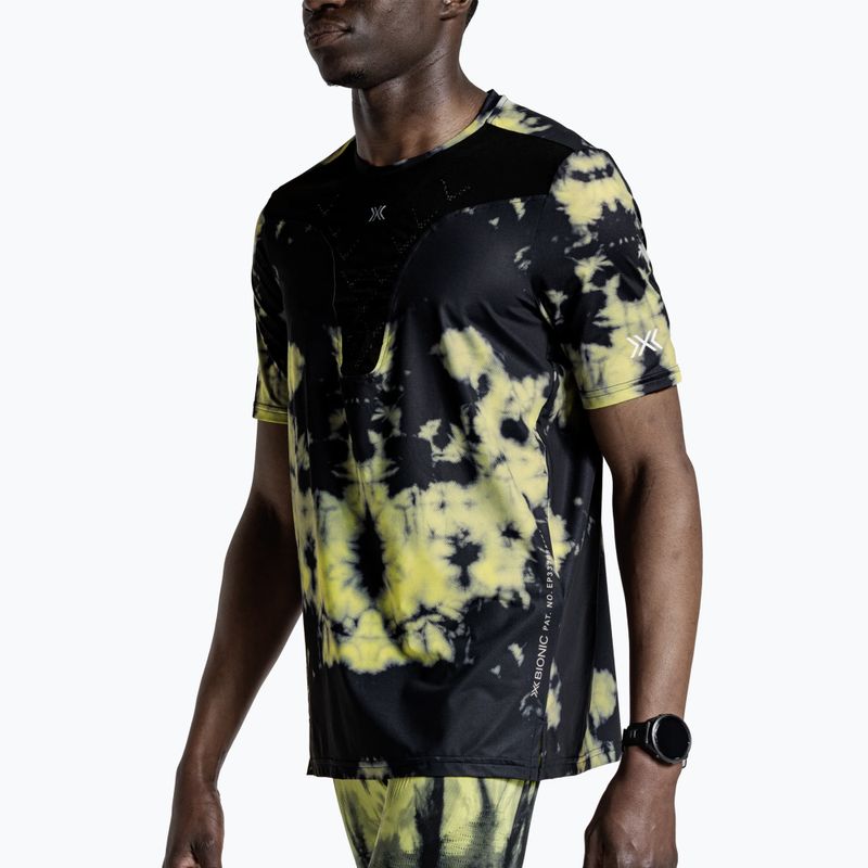 Pánske bežecké tričko X-Bionic Corefusion Run tie dye electric energy 4