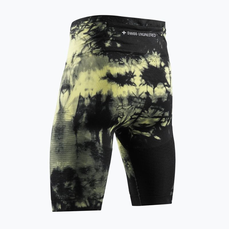 Pánske bežecké šortky X-Bionic Efektor Tights tie dye electric energy 8