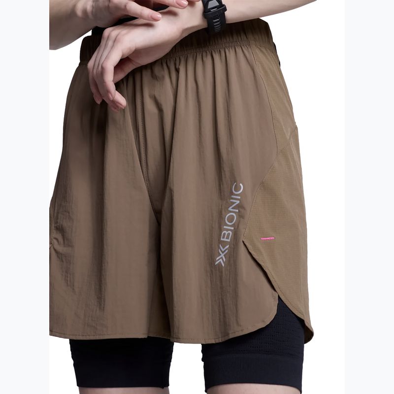 Bežecké šortky X-Bionic Corefusion Run Perform dark sand 9