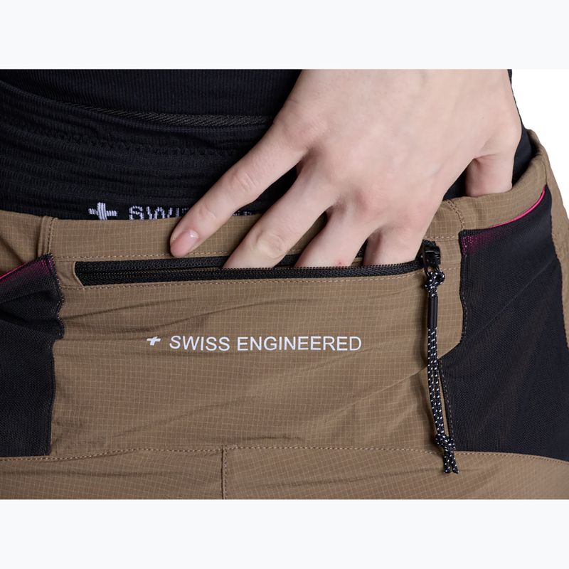 Bežecké šortky X-Bionic Corefusion Run Perform dark sand 10