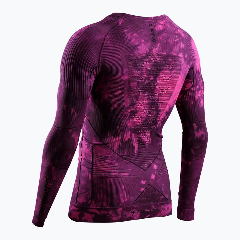 Termo mikina X-Bionic Energy Accumulator Wild LS tiedye x black/fluo pink 2