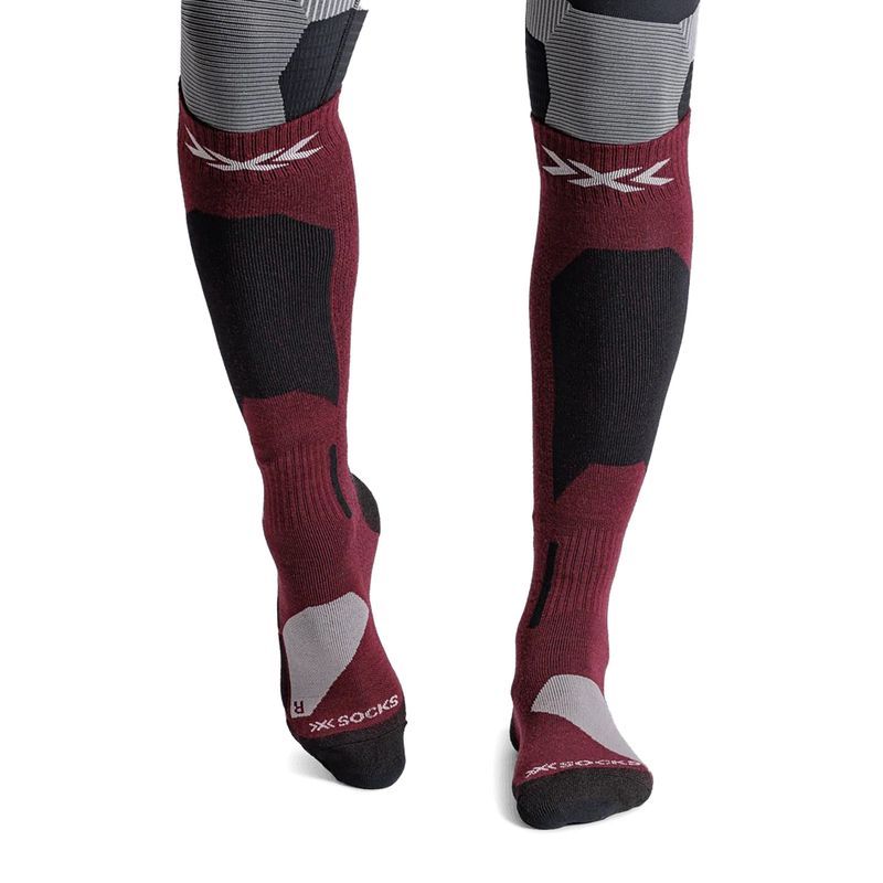 Lyžiarske ponožky X-Socks Ski Discover Merino Otc oxide red 2