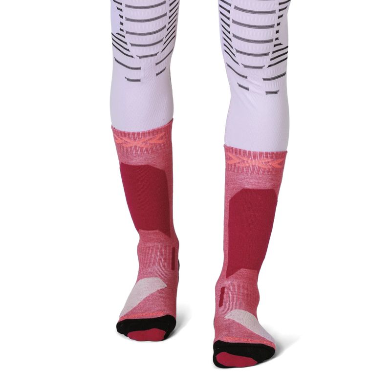 Detské lyžiarske ponožky X-Socks Ski Discover Otc hot red 2