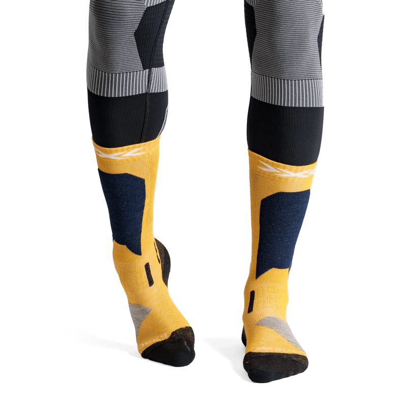 Detské lyžiarske ponožky X-Socks Ski Discover Otc yellow 2