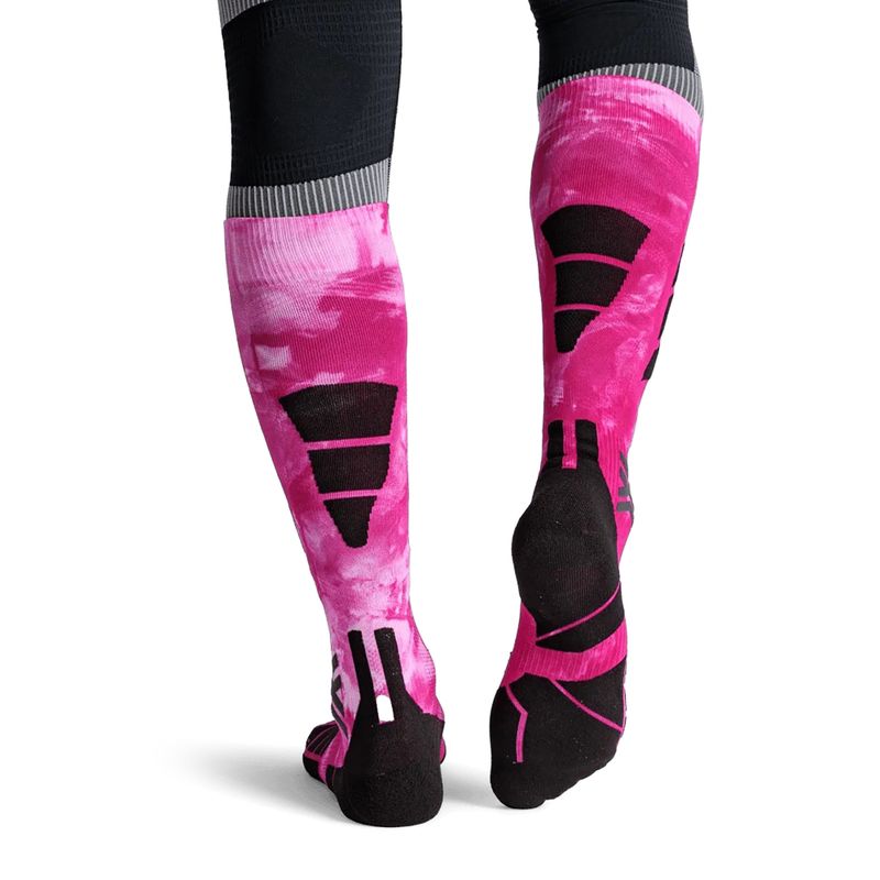 Lyžiarske ponožky X-Socks Ski Expert Wild Otc x black/fluo pink 3