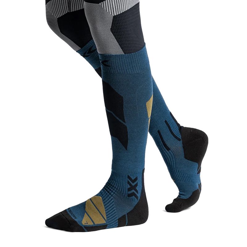 Lyžiarske ponožky X-Socks Ski Perform Merino Otc neo navy 4