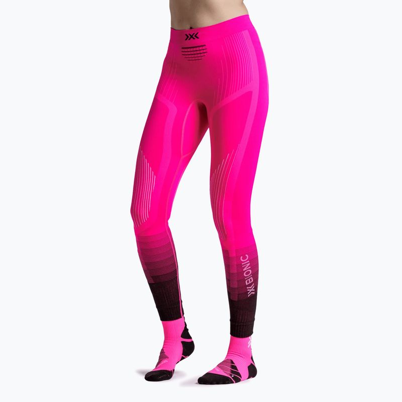 Dámske termonohavice X-Bionic Invent Graphics fluo pink/x white 3