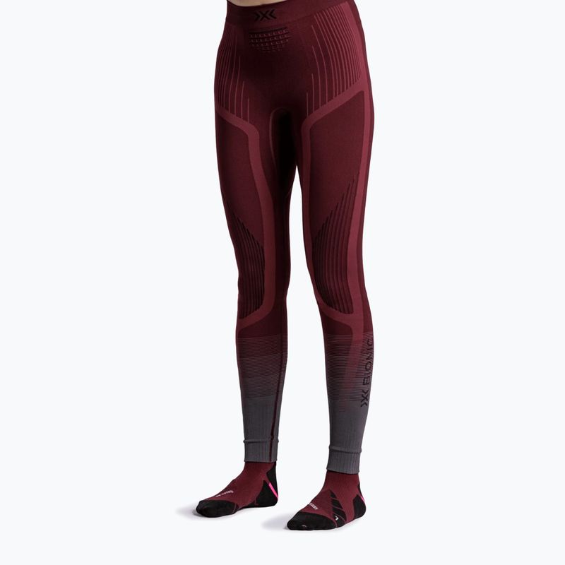 Dámske termonohavice X-Bionic Invent Graphics oxide red/x black 3