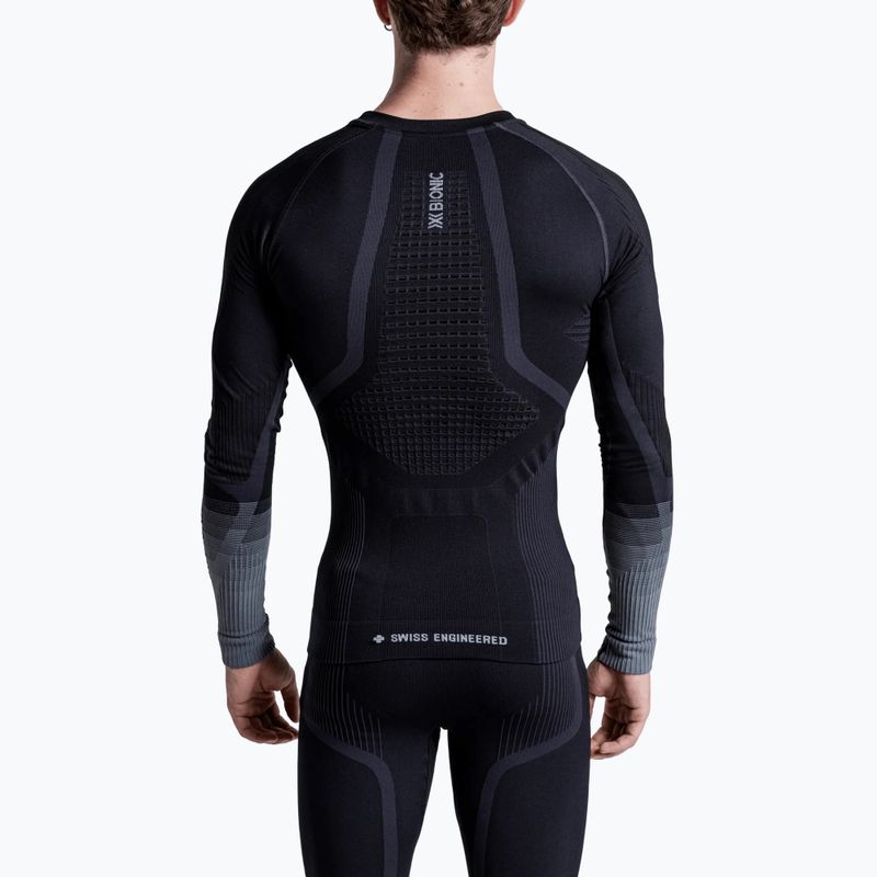 Pánska termo mikina X-Bionic Invent Graphics LS x black/dark grey 3