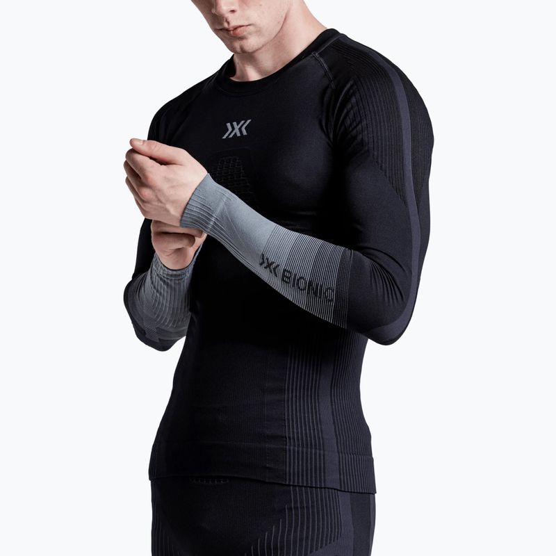 Pánska termo mikina X-Bionic Invent Graphics LS x black/dark grey 5