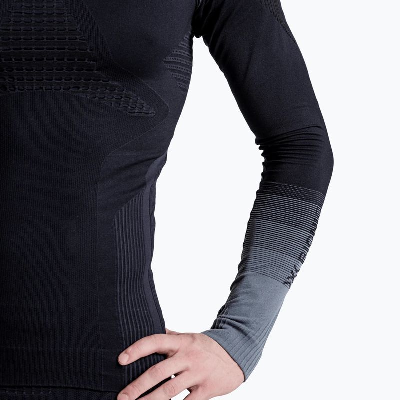 Pánska termo mikina X-Bionic Invent Graphics LS x black/dark grey 8
