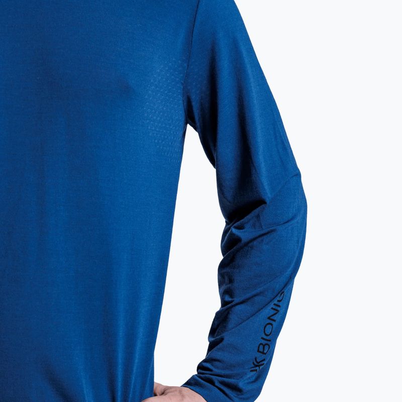 Pánska termo mikina X-Bionic Mightywool Light Shirt neo navy 8