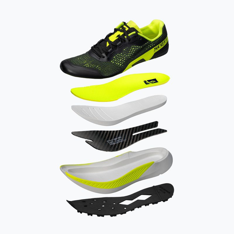 Muške trkačke cipele SCOTT Ultra Carbon RC crne/žute 7