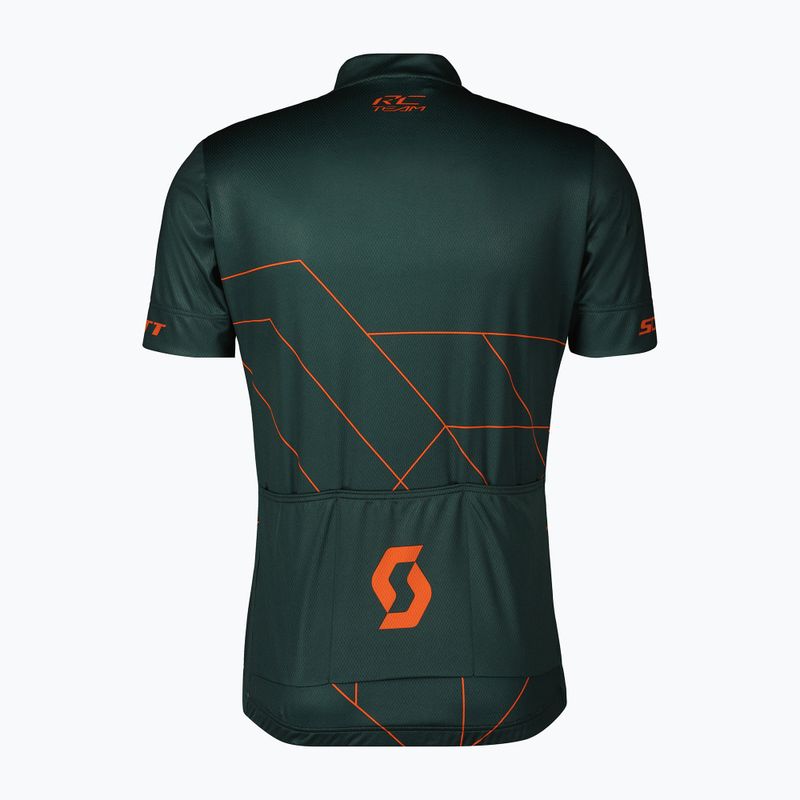 Pánsky cyklistický dres SCOTT RC Team 20 aruba green/braze orange 2