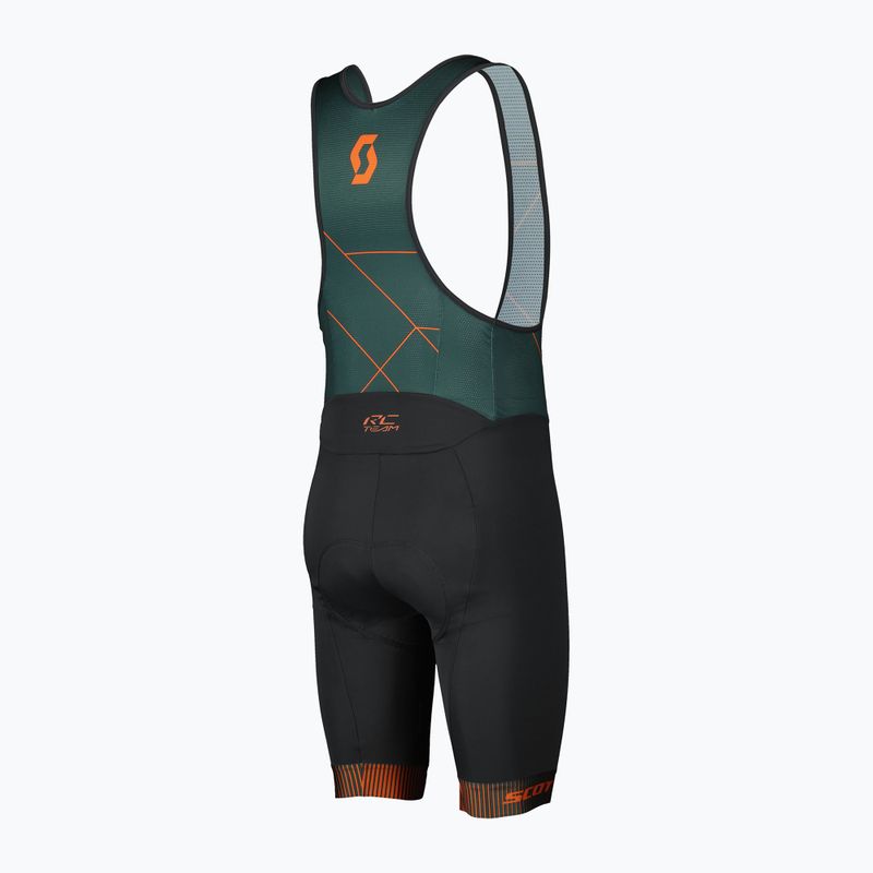 Cyklistické šortky pánske    SCOTT RC Team +++ Bibshorts aruba green/braze orange 2