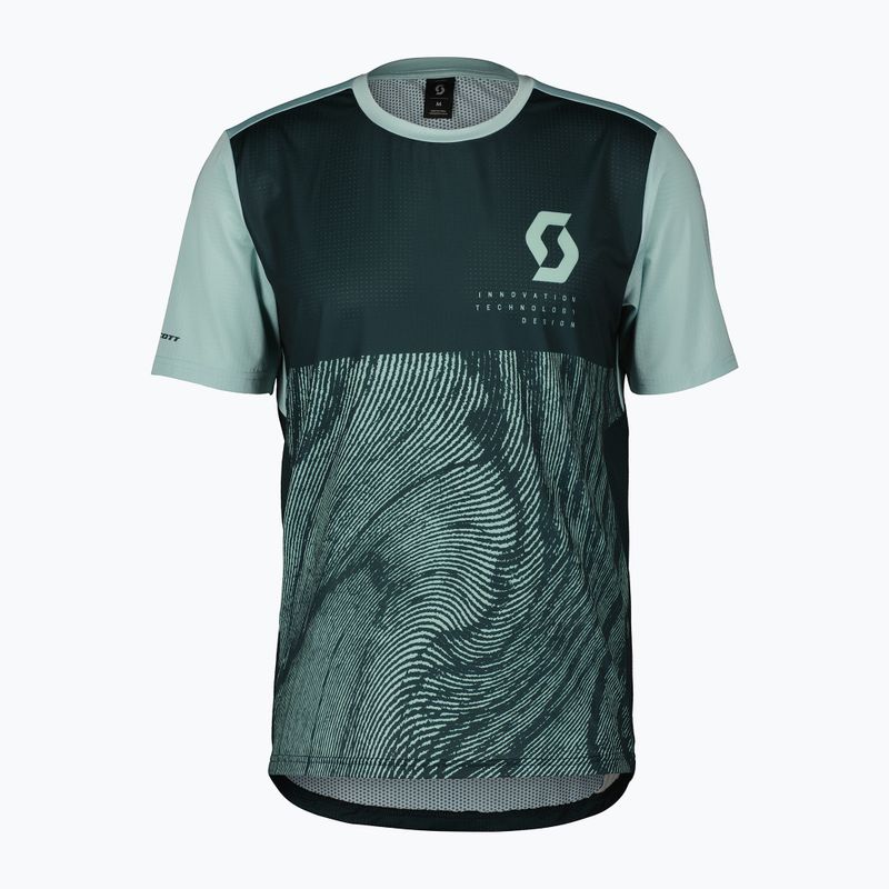 Pánsky cyklistický dres SCOTT Trail Vertic aruba green/mineral green