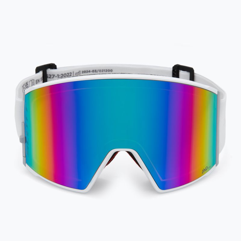 Lyžiarske okuliare SCOTT React mineral white/enhancer teal chrome/amp pro green 3