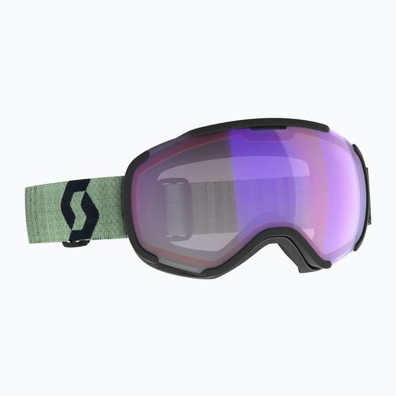 Lyžiarske okuliare SCOTT Faze II LS soft green/black/light sensitive blue chrome