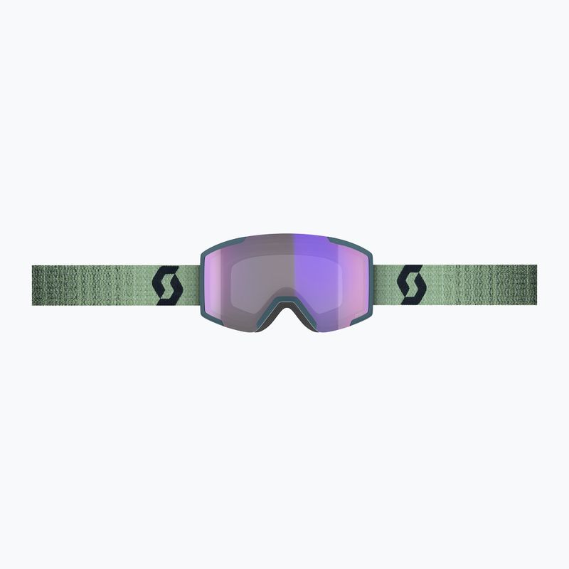 Lyžiarske okuliare SCOTT Shield LS soft green/black/light sensitive blue chrome 2