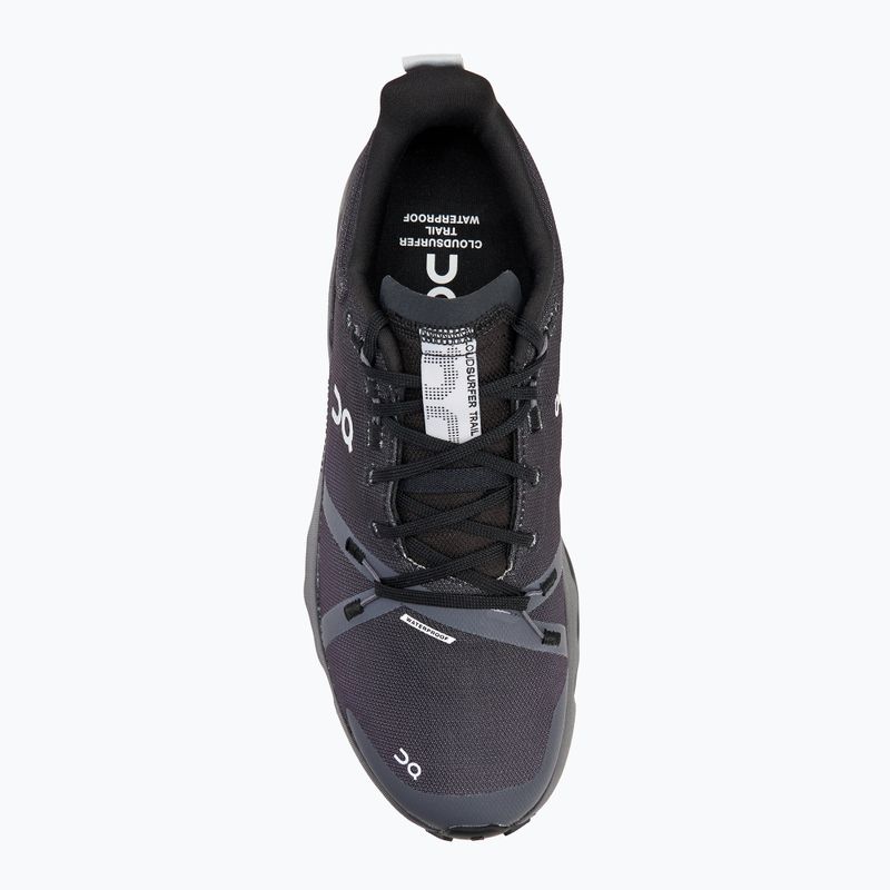Pánska bežecká obuv On Cloudsurfer Trail Waterproof black/eclipse 5