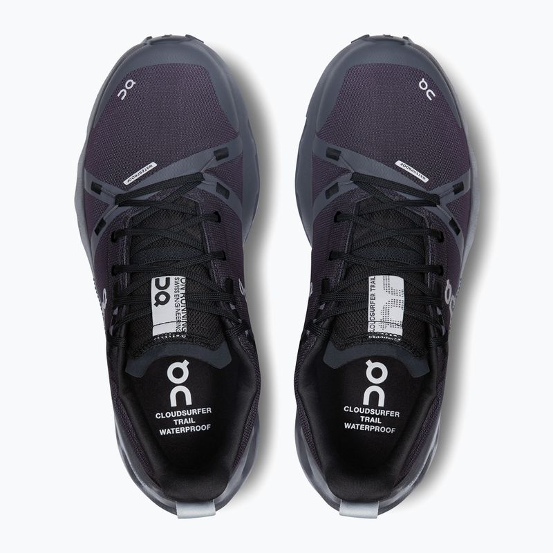 Dámska bežecká obuv On Cloudsurfer Trail Waterproof black/eclipse 12