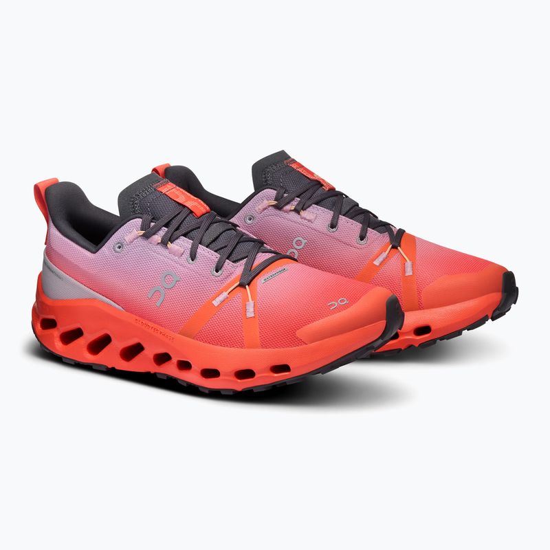 Dámska bežecká obuv On Running Cloudsurfer Trail Waterproof mauve/flame 8