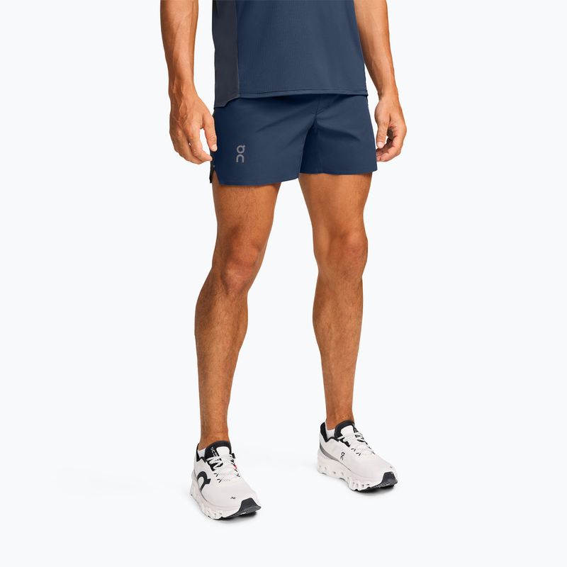Pánske bežecké šortky On Running 5" Lightweight denim/black