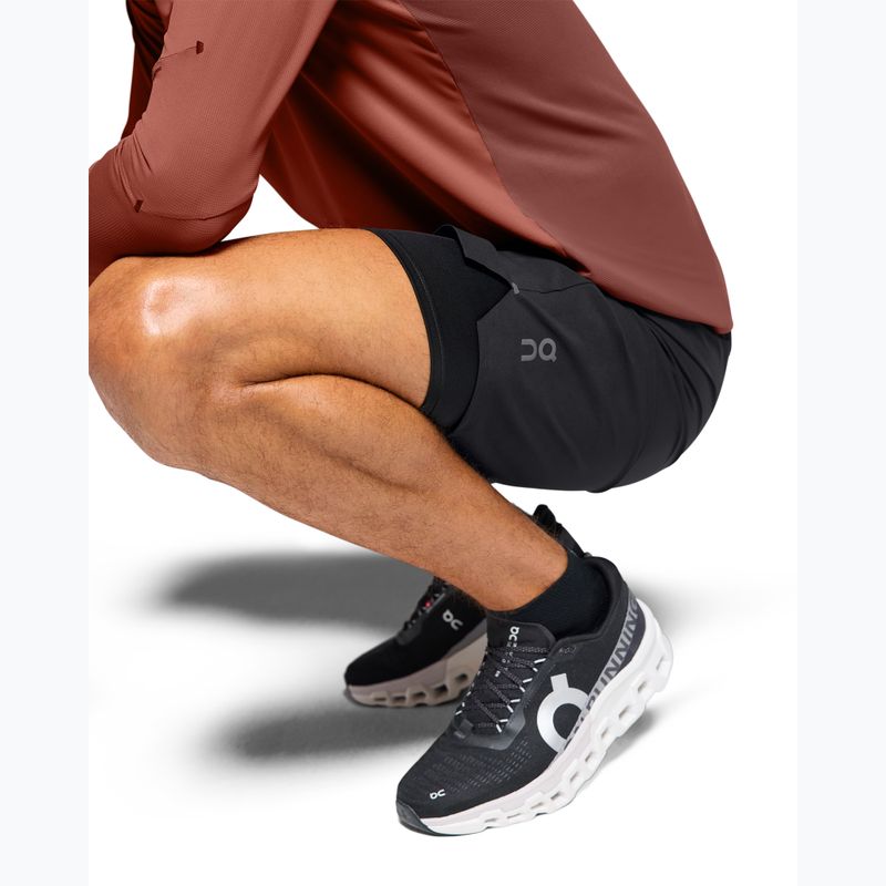 Pánske bežecké šortky On Performance Hybrid black 6