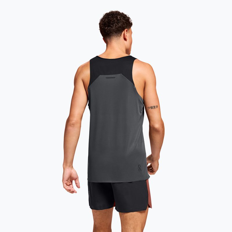 Pánske bežecké tielko tank top On Running Performance Tank black/eclipse 3