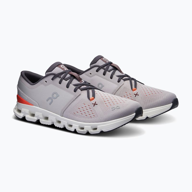 Pánska bežecká obuv On Cloud X 4 silver/flame 9