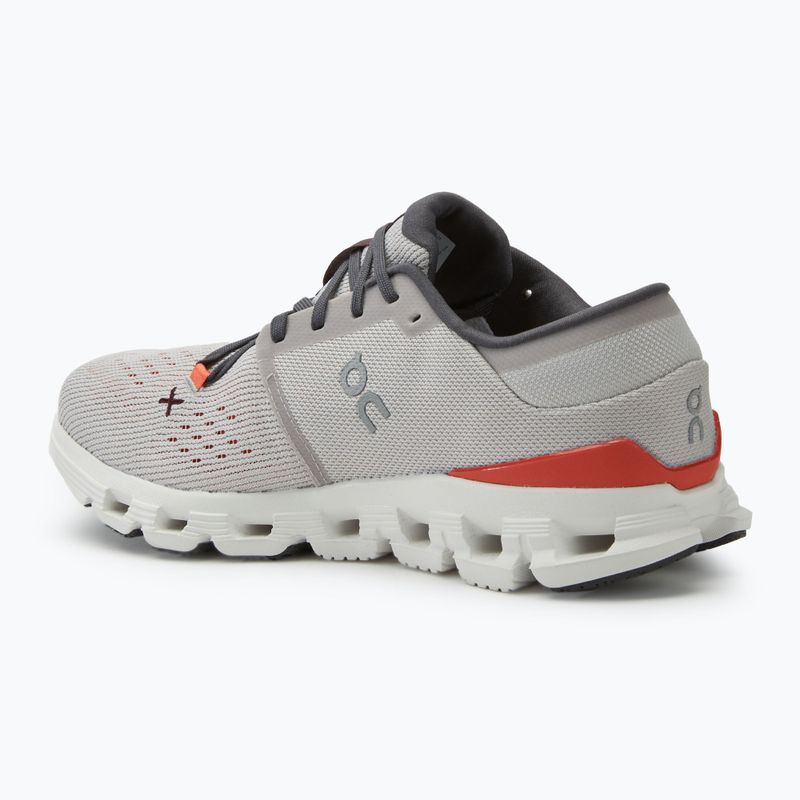 Pánska bežecká obuv On Cloud X 4 silver/flame 3