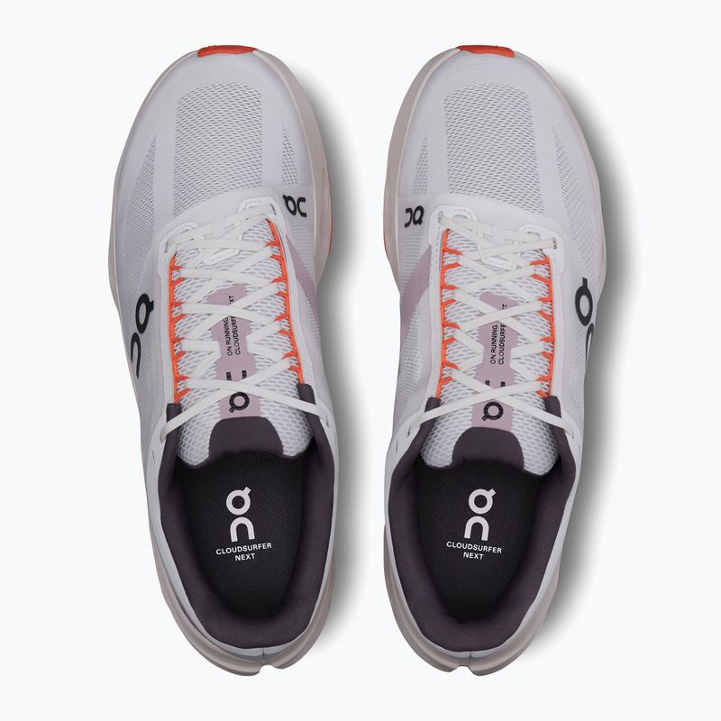 Pánska bežecká obuv On Cloudsurfer Next white/flame 13