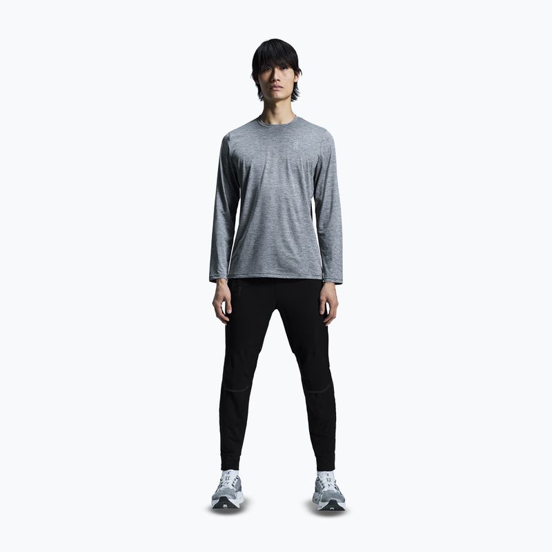 Pánske bežecké tričko longsleeve On Core Long-T heather gray 2