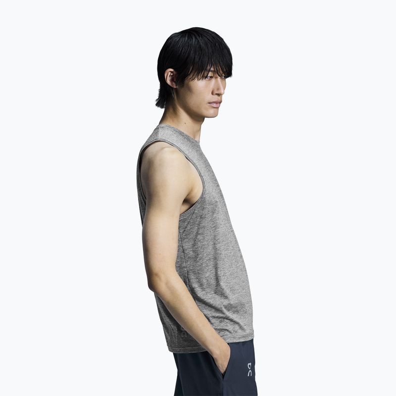 Pánske bežecké tielko On Core Tank heather grey 4