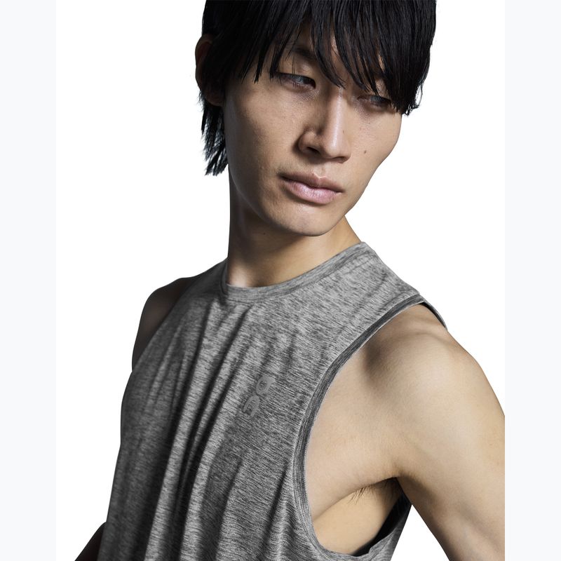 Pánske bežecké tielko On Core Tank heather grey 5