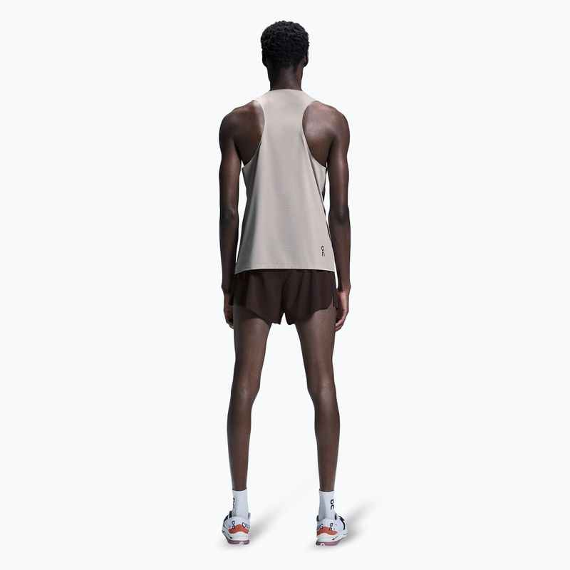 Pánske bežecké tielko On Race Singlet pearl 3
