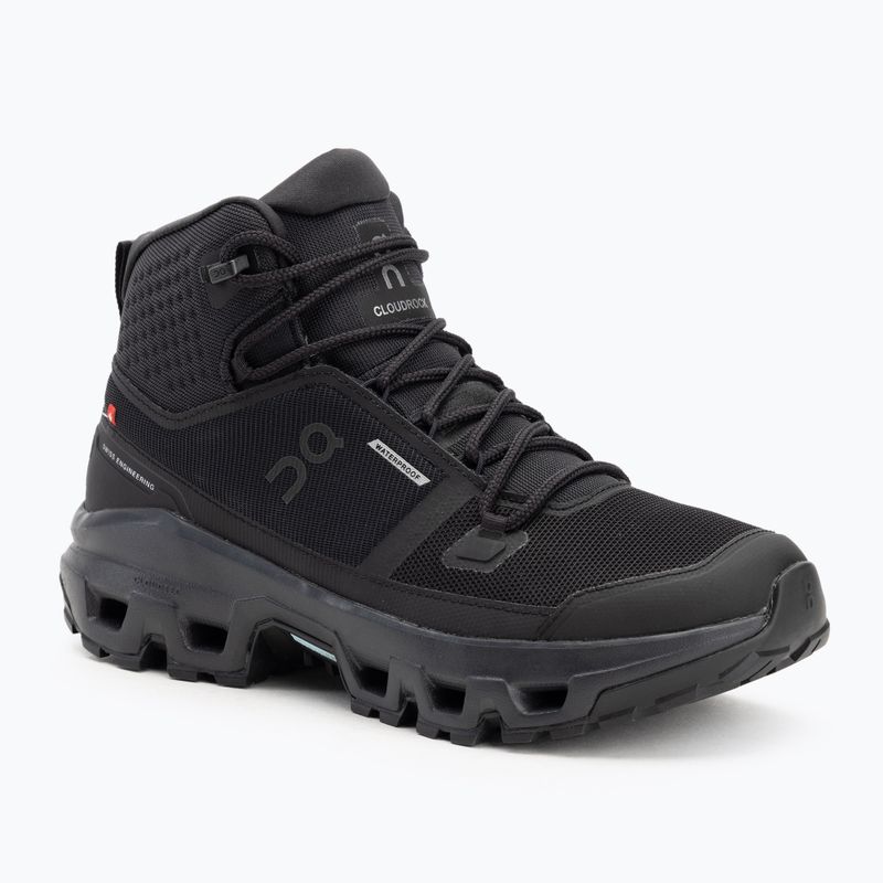 Pánske topánky On Running Cloudrock Mid Waterproof black/black