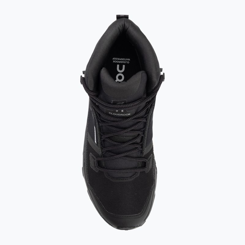 Pánske topánky On Running Cloudrock Mid Waterproof black/black 5
