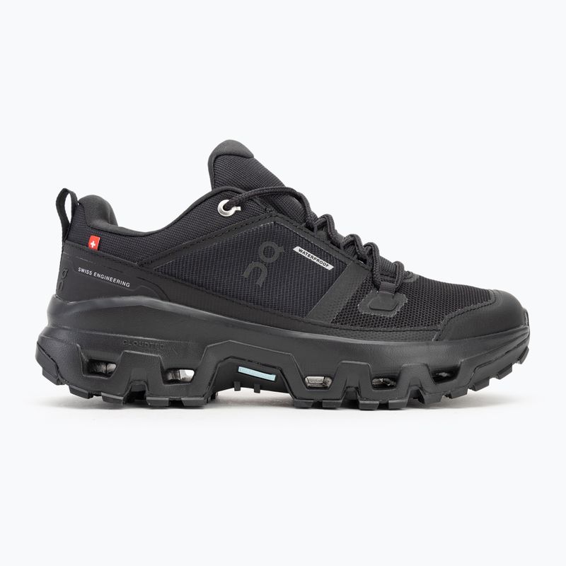 Dámske topánky On Running Cloudrock Low Waterproof black/black 2