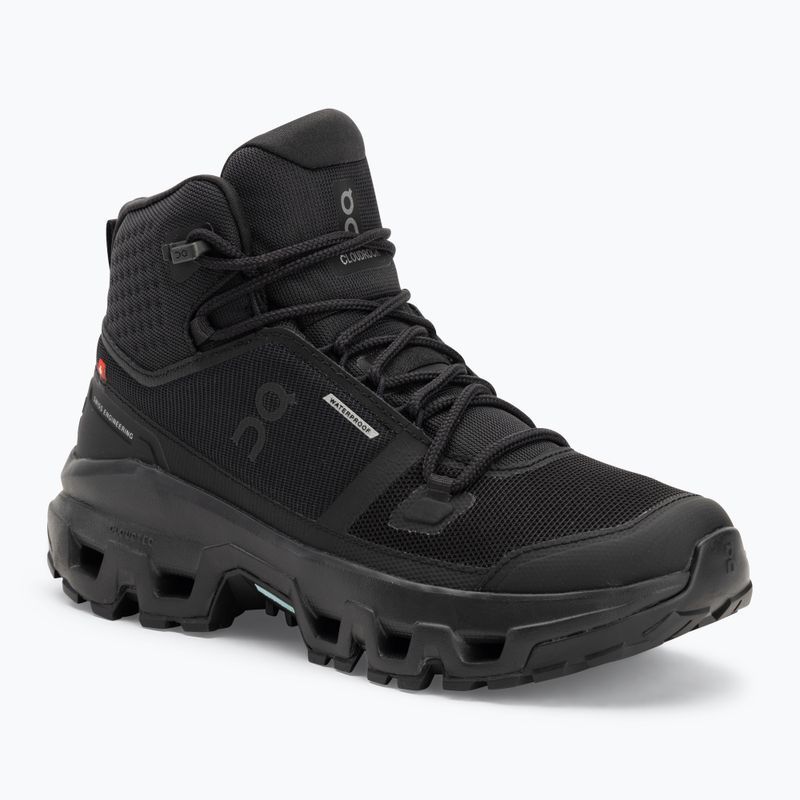 Dámske topánky On Cloudrock Mid Waterproof black/black