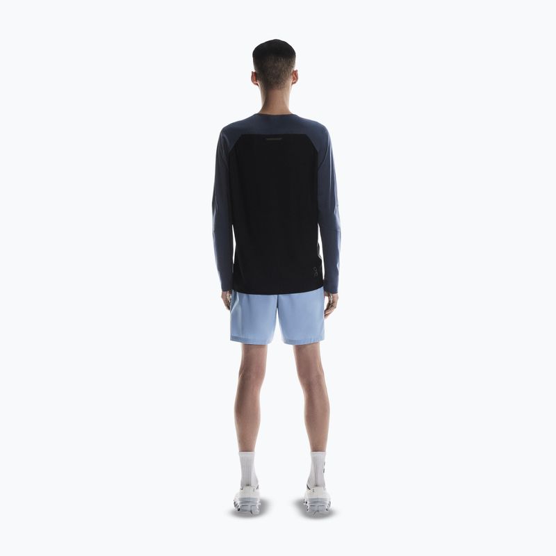 Pánske bežecké tričko longsleeve On Performance Long-T navy/black 3