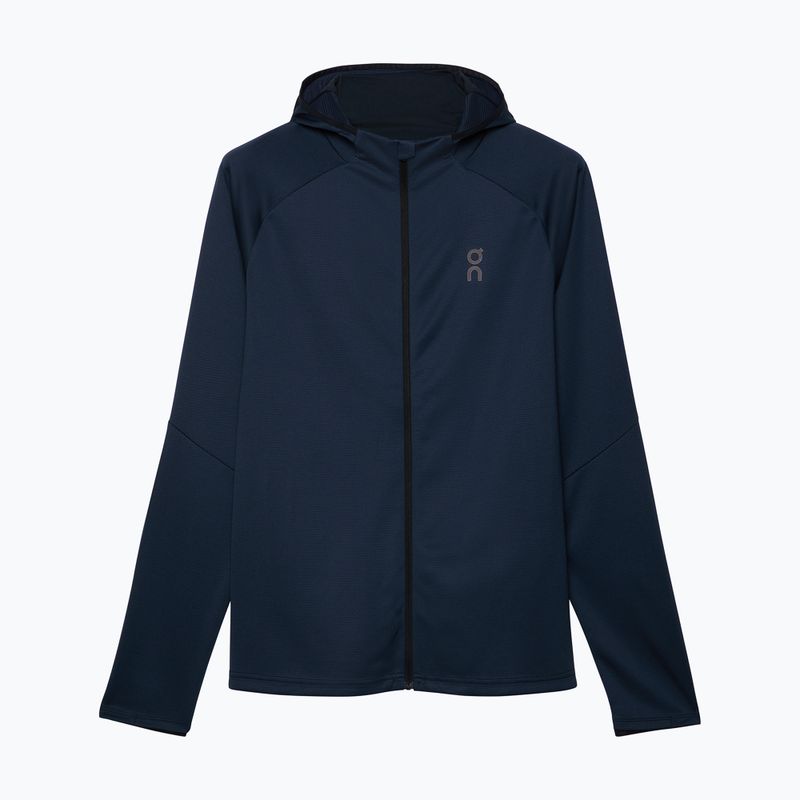Pánska bežecká mikina On Running Climate Zip Hoodie midnight 8