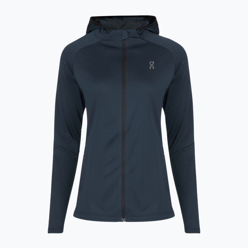 Dámska bežecká mikina On Climate Zip Hoodie navy 2