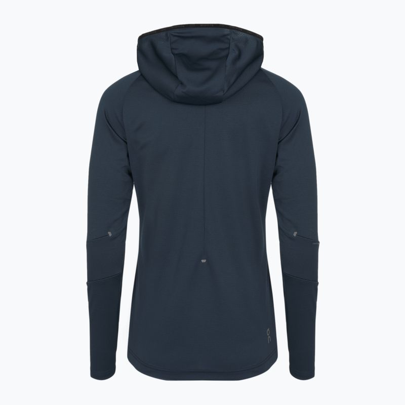 Dámska bežecká mikina On Climate Zip Hoodie navy 3